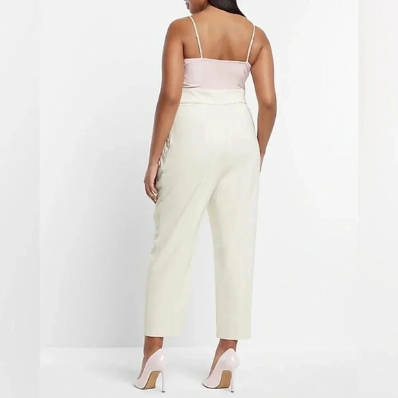 NWT Express Statement Bow Color Block Straight Leg  Jumpsuit - Picture 4 of 15